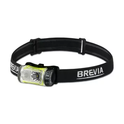 Ліхтар налобний Brevia 255Lm, 3 режими+flash+red, 3xAAA, IP64 (білий/червоний)