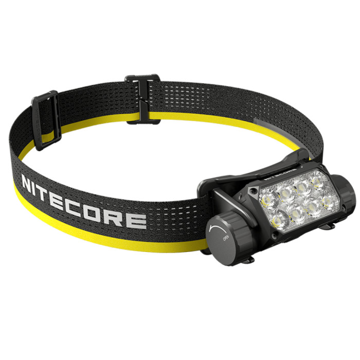 Ліхтар налобний Nitecore HC75 UHE (8xNiteLab UHE LED, 3000 люмен, 10 режимів, 1x21700, USB-C) 
