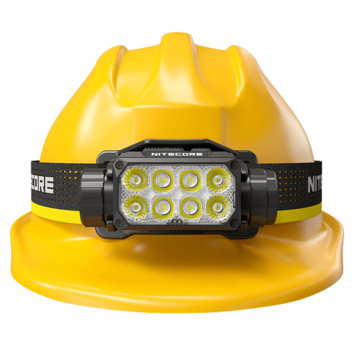Ліхтар налобний Nitecore HC75 UHE (8xNiteLab UHE LED, 3000 люмен, 10 режимів, 1x21700, USB-C) 