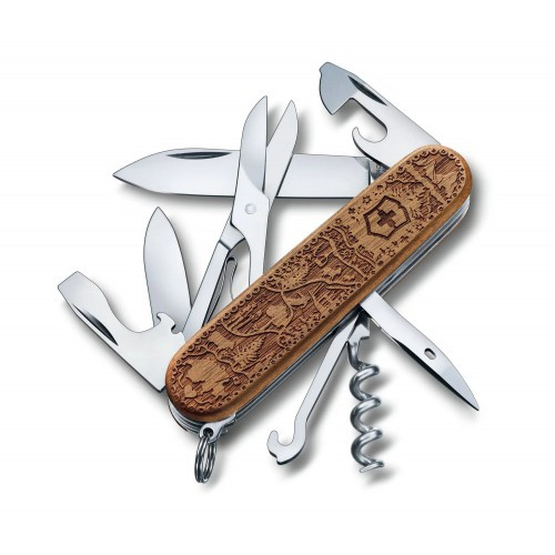 Складаний ніж-брелок Victorinox Climber Wood Swiss Spirit Special Edition 2021 