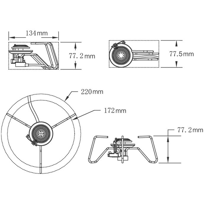 Пальник зі шлангом Fire-Maple FMS-104 