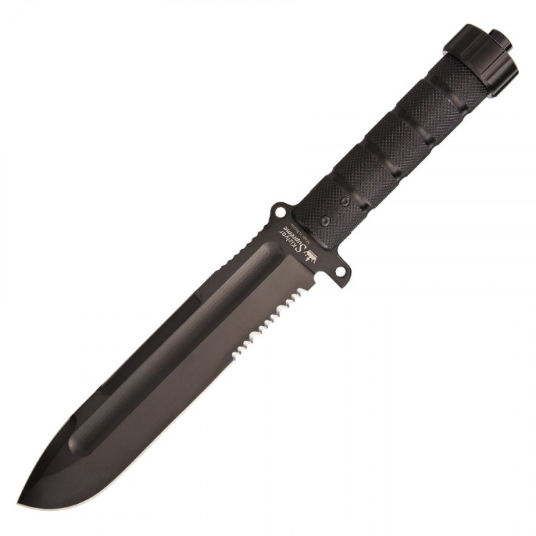 Ніж Kizlyar Supreme Survivalist Z, сталь AUS8, Black Titanium 