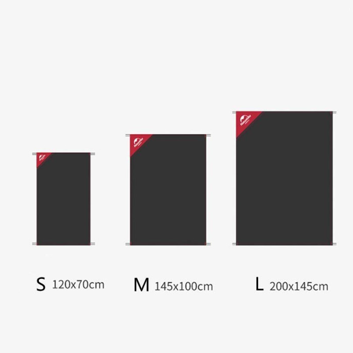 Килимок для пікніка вологостійкий Килимок для пікніка Naturehike NH17D050-B (145 * 200), Чорний 