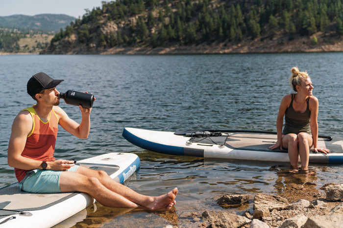 Пляшка для води Klean Kanteen Classic Loop Cap 800 мл-жовта 