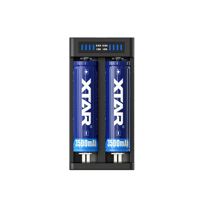 Зарядний пристрій з ЖД дісплеєм XTAR MC2 Plus 