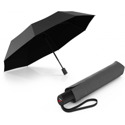 Парасоля Knirps A.200 Dark Grey Black HeatShield Авто / Складана / 8 спиць / D97x28см