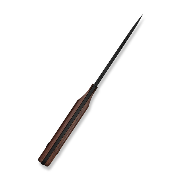 Ніж фіксований туристичний Civivi Carveth (9,1 см) AEB-L / Wood дерево з чохлом