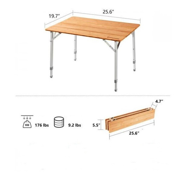 Складаний стіл KingCamp BAMBOO 6550 (KC2018) YELLOW 