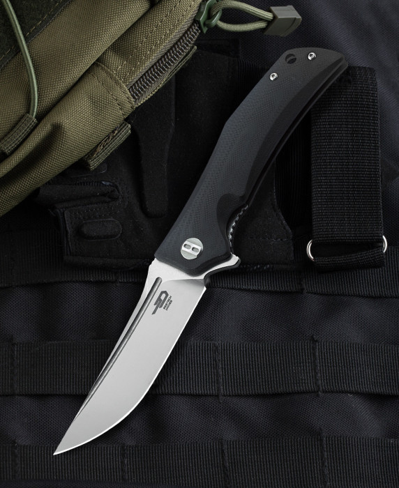 Нiж складний Bestech Knife SCIMITAR Black BG05A-1 (пошкоджена упаковка) 