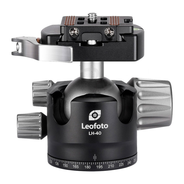 Головка штативна Leofoto LH-40LR+NP-50 шарова с затискачем ARCA. Шар: 40 мм 