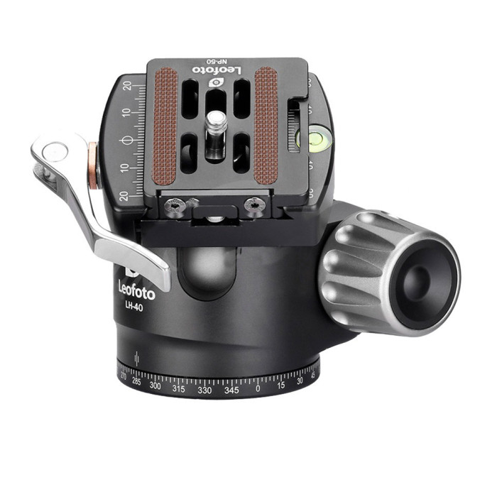 Головка штативна Leofoto LH-40LR+NP-50 шарова с затискачем ARCA. Шар: 40 мм 
