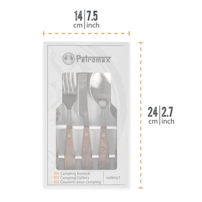 Комплект столових приборів Petromax Camping Cutlery (5 шт)