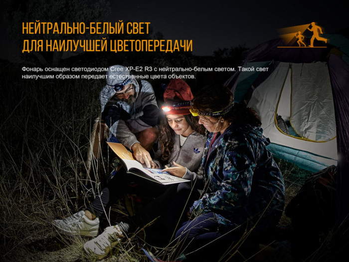 Ліхтар Fenix HL16 Cree XP-E2 R3 Neutral White (синій) 