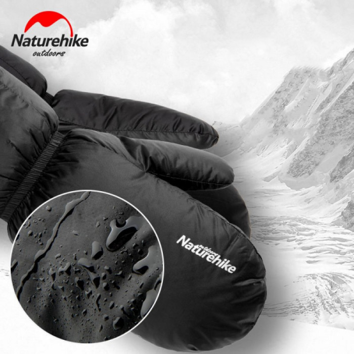 Рукавиці на гусячому пуху Naturehike GD 2018 NH18S022-T, чорні 