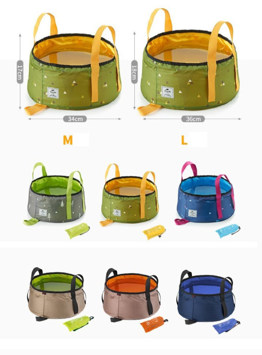 Відро складане Naturehike Folding Washbasin L 16л (NH18L010-P1), синій 