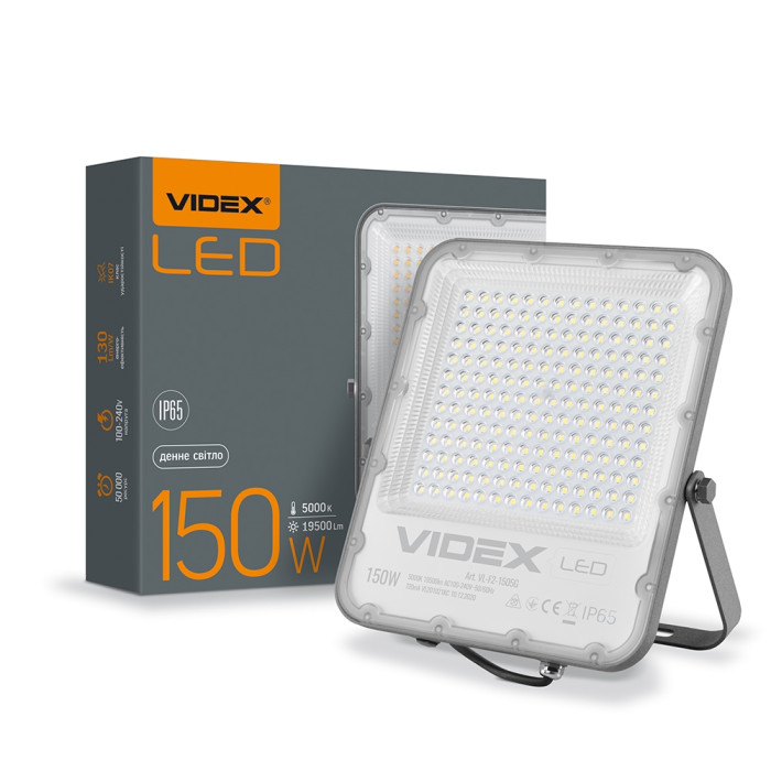 Прожектор VIDEX 150W 5000K 220V IP65 (VL-F2-1505G) 