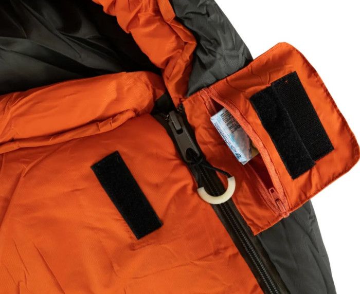 Спальний мішок Tramp Fjord Regular кокон лівий оранж /сірий 225/80-55 TRS-049R-L 