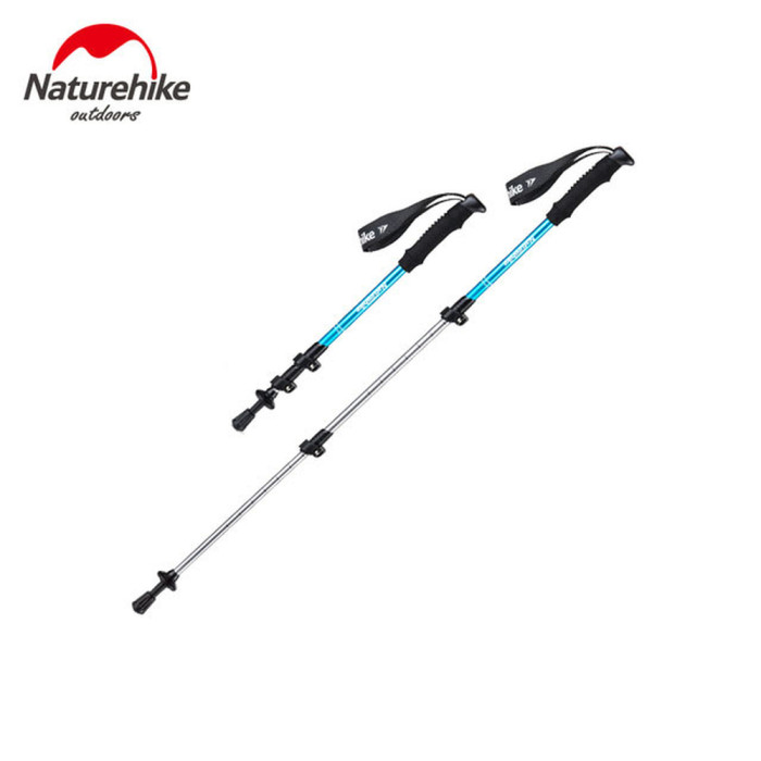 Трекінгова палиця 3-сек. Naturehike Boy 6061 AL NH17D001-Z, 50-100 см, алюміній, блакитна 