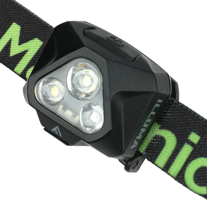 Ліхтар налобний Mactronic Illuma (430 Lm) Cool White/Neutral White/Red LED USB Recharge Type-C (AHL0) 