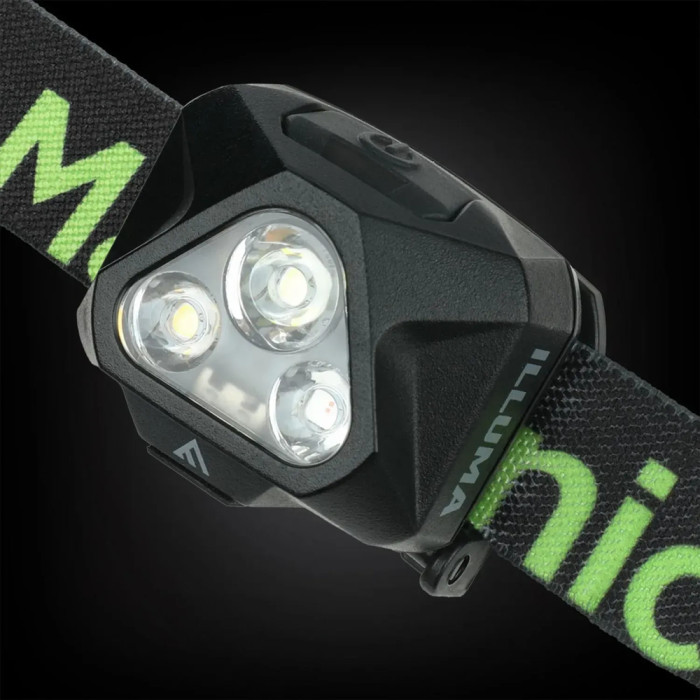 Ліхтар налобний Mactronic Illuma (430 Lm) Cool White/Neutral White/Red LED USB Recharge Type-C (AHL0) 