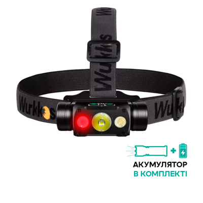 Ліхтар налобний Wurkkos HD50 USB-C Rechargeable, чорний