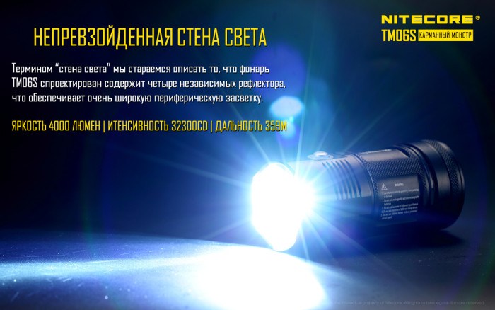 Ліхтар Nitecore TM06S 