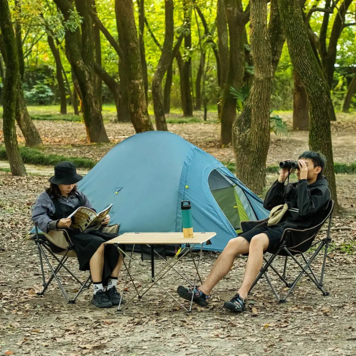 Крісло складне Naturehike NH20JJ022 600D Oxford Cotton / сталь, бежевий 