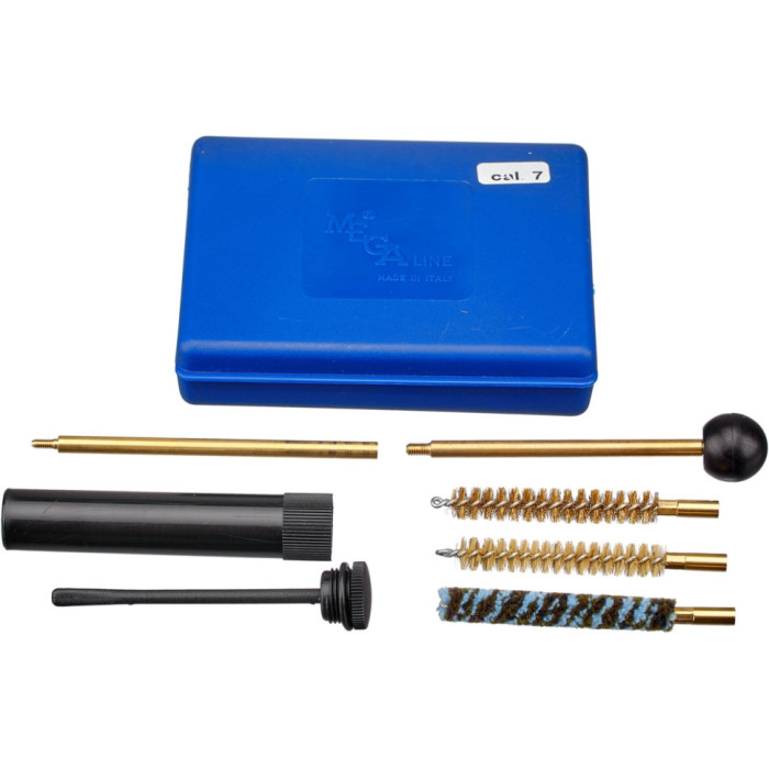Набір для чищення MEGAline пістолет 7к. пластиковий короб, латунь 