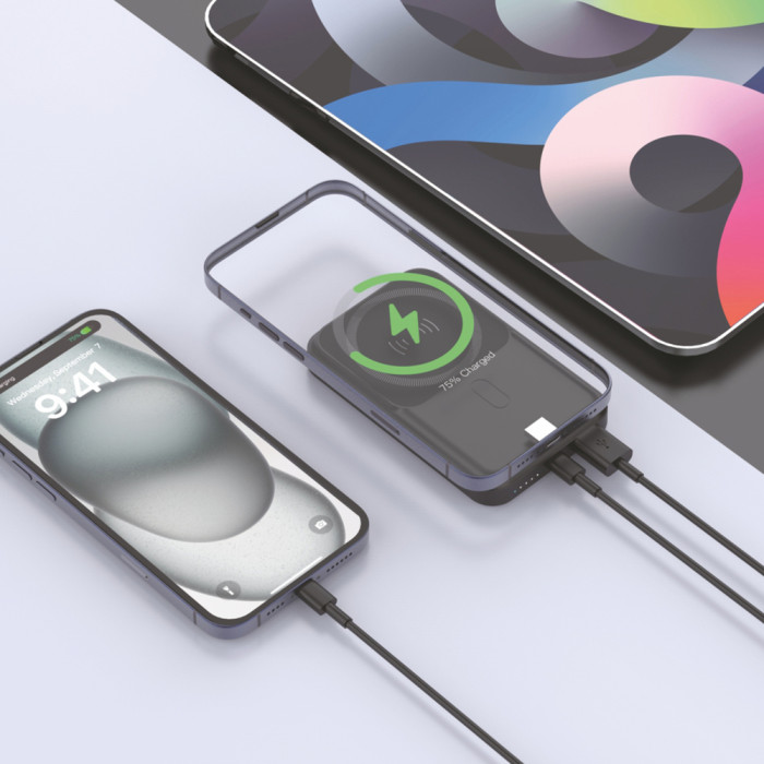 Повербанк з бездротовою зарядкою 10000mAh TITANUM MA02 