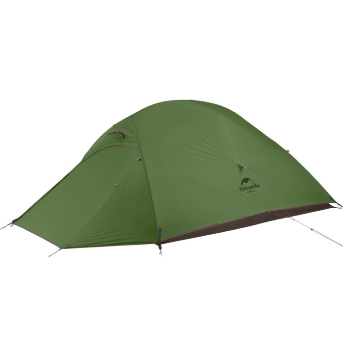 Намет надлегкий одномісний з футпринтом Naturehike Cloud Up 1 Updated NH18T010-T, 20D, темно-зелений 