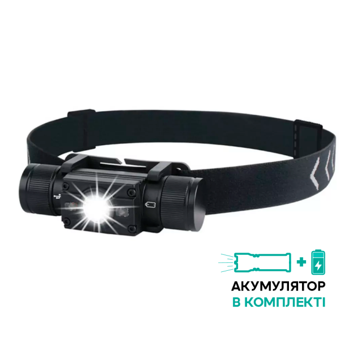Ліхтар налобний Wurkkos HP300 USB-C Rechargeable 18650 із білим світлом, чорний (відкрита/пошкоджена упаковка) 