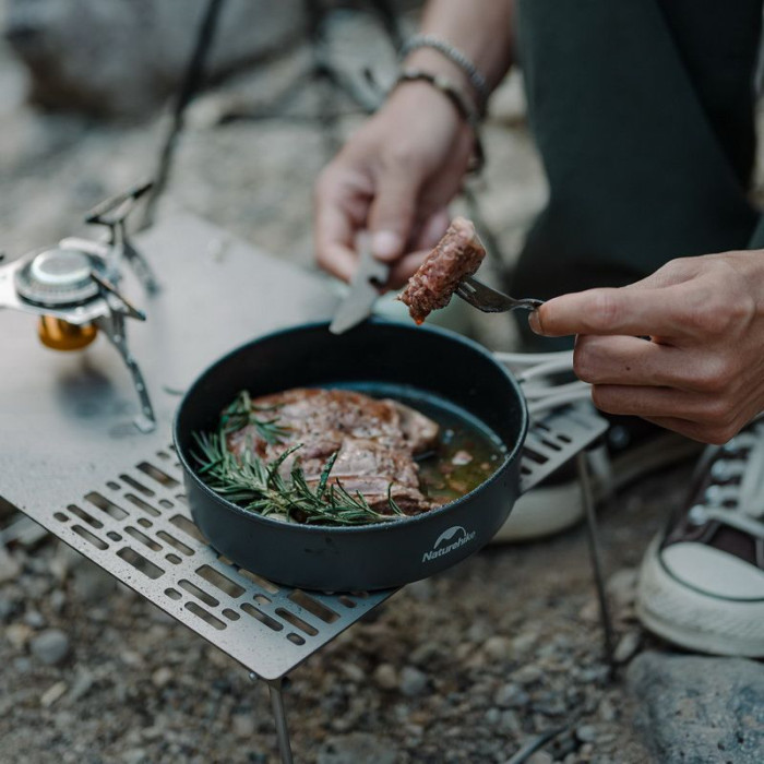 Набір посуду для кемпінгу 2 од. Naturehike CNK2300CJ0002, 1,2 л, алюміній 