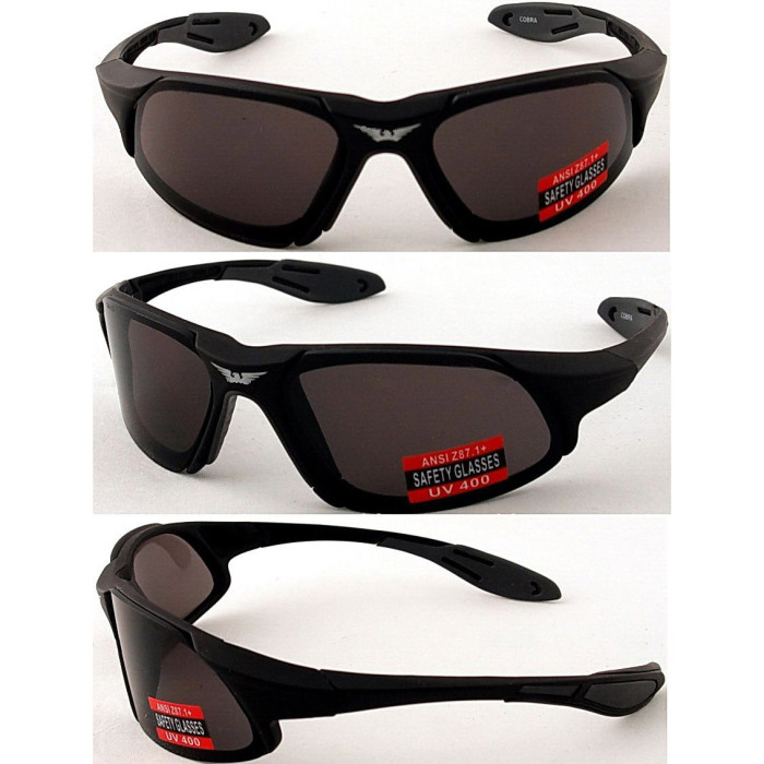 Окуляри Global Vision Code-8 (smoke) чорні 