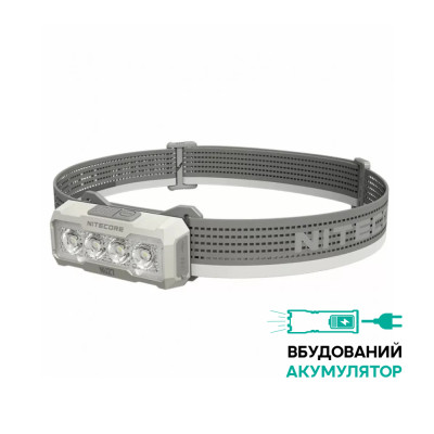 Ліхтар налобний Nitecore NU27 (2xNitelab UHE led, 600 люмен), білий