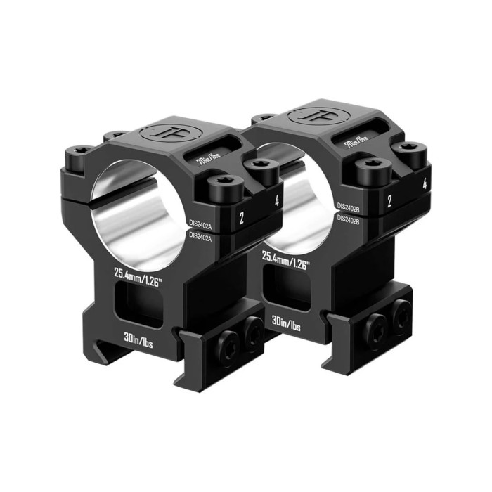 Кільця Discovery 7075AL For Picatinny 1inch(25.4mm) 1.26in DGPR2-25.4-1.26-75 (M240502) 