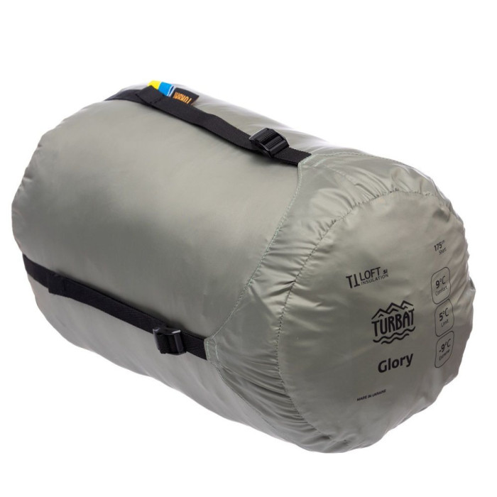 Спальник Turbat GLORY grey/dark blue - 175 см - сірий/темно-синій 