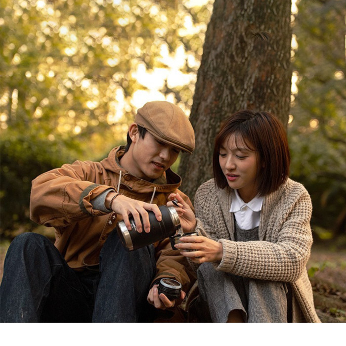 Термос Naturehike Stew beaker NH20SJ041, 304 сталь, 0.5 л, чорний 