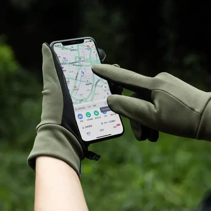 Рукавички трикотажні з покращеним хватом Naturehike NH20FS032, розмір XL, сірі 