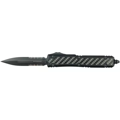 Ніж Microtech Makora Double Edge Black Blade Signature Series 