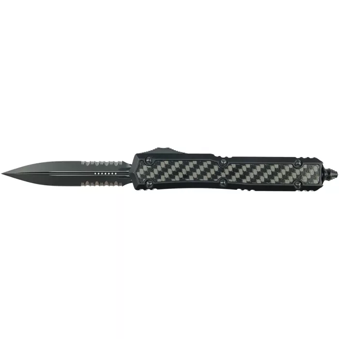 Ніж Microtech Makora Double Edge Black Blade Signature Series 