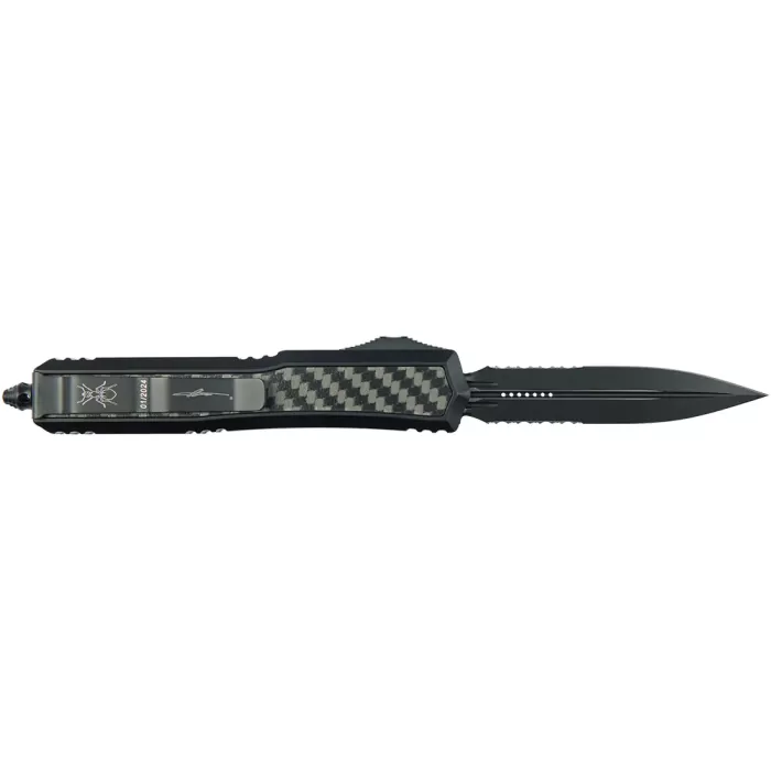Ніж Microtech Makora Double Edge Black Blade Signature Series 