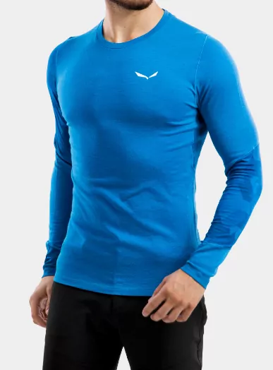Термофутболка чоловіча Salewa CRISTALLO WARM AMR  - синя, L 