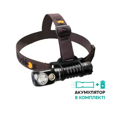 Ліхтар налобний Wurkkos HD20 USB C Rechargeable, чорний