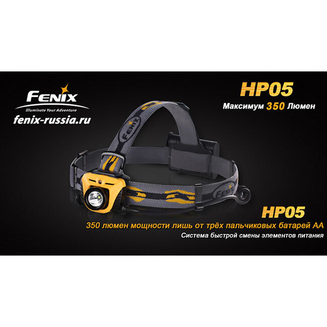 Ліхтар Fenix HP05 XP-G (R5), жовтий 
