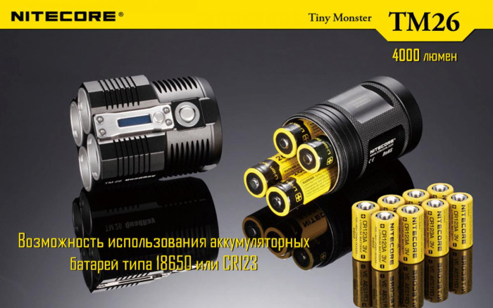 Ліхтар Nitecore TM26 QUADRAY 