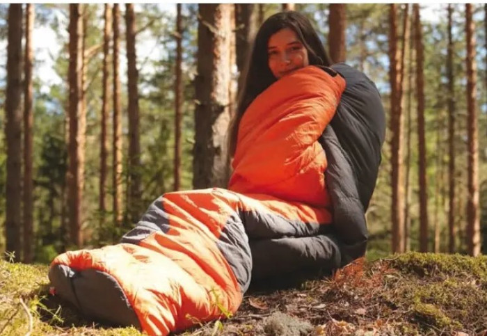 Спальний мішок Tramp Fjord Regular кокон правий оранж /сірий 225/80-55 TRS-049R 