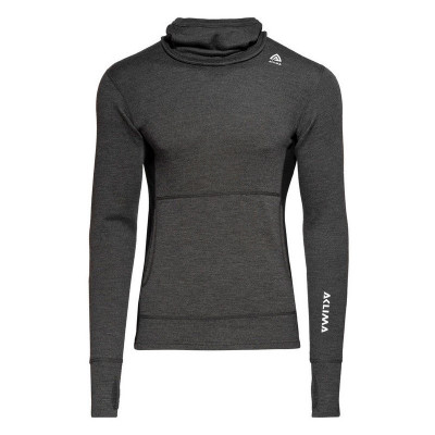 Худі чоловіче Aclima WarmWool Hood Sweater Man Marengo/Black, L