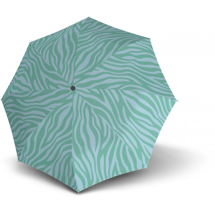 Парасоля Knirps A.200 Zebra Mint Авто / Складана / 8спиць / D98x28см 