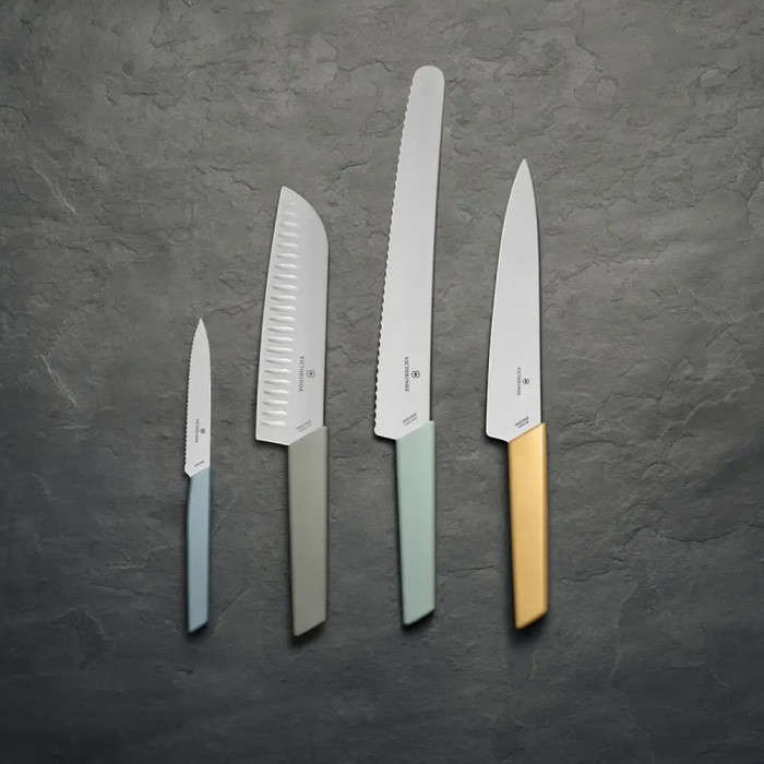 Кухонний ніж Swiss Modern Carving 19см із жовтим. ручкою (блістер) 