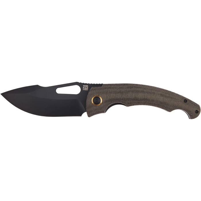 Ніж Artisan Xcellerator BB, AR-RPM9 Steel, Micarta green 
